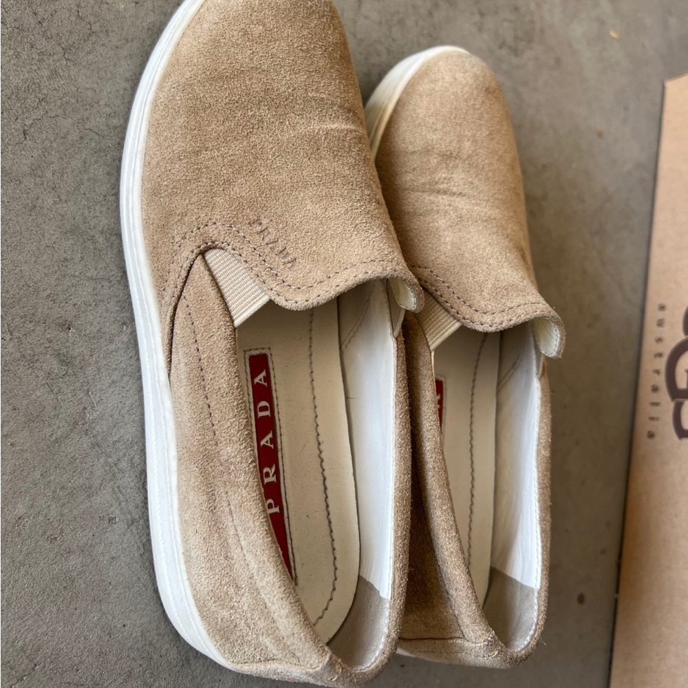 Prada slip on sneaker